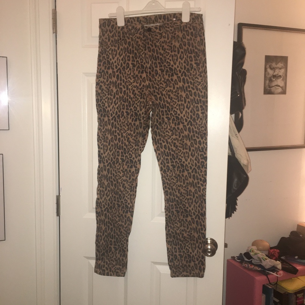 Leopard Print High Waisted Jeggings